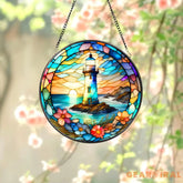 Colorful Lighthouse Suncatcher Ornament Lighthouse Ornament Housewarming Gift Beach Decor Mother’s Day Gift Suncatcher